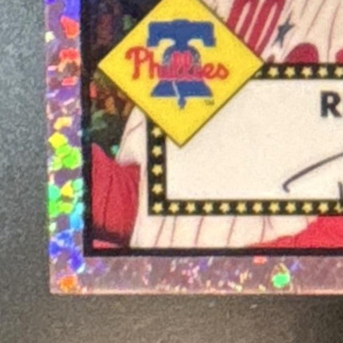 2021 Topps Chrome Platinum Anniversary Rhys Hoskins Rose Gold Mini Diamond 1/75