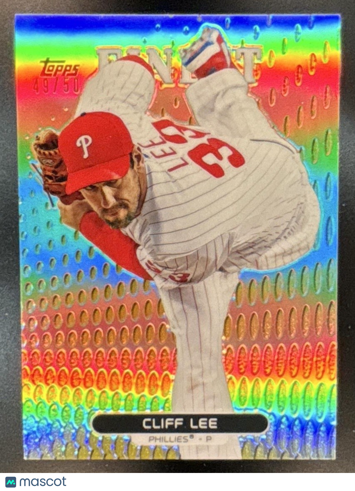 2013 Topps Finest Cliff Lee Gold Refractor /50 #28 Philadelphia Phillies