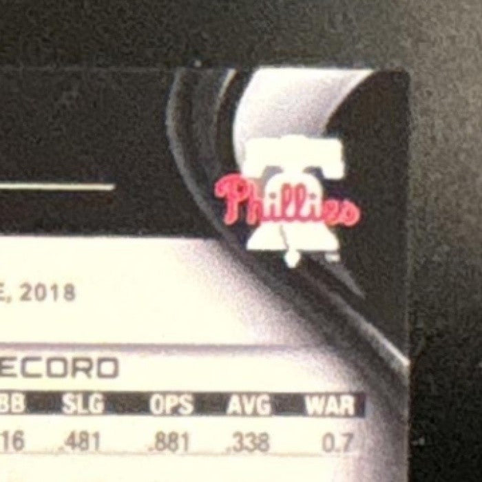 2022 Topps Chrome Black Alec Bohm Gold Mini Diamond /50 #76 Phillies