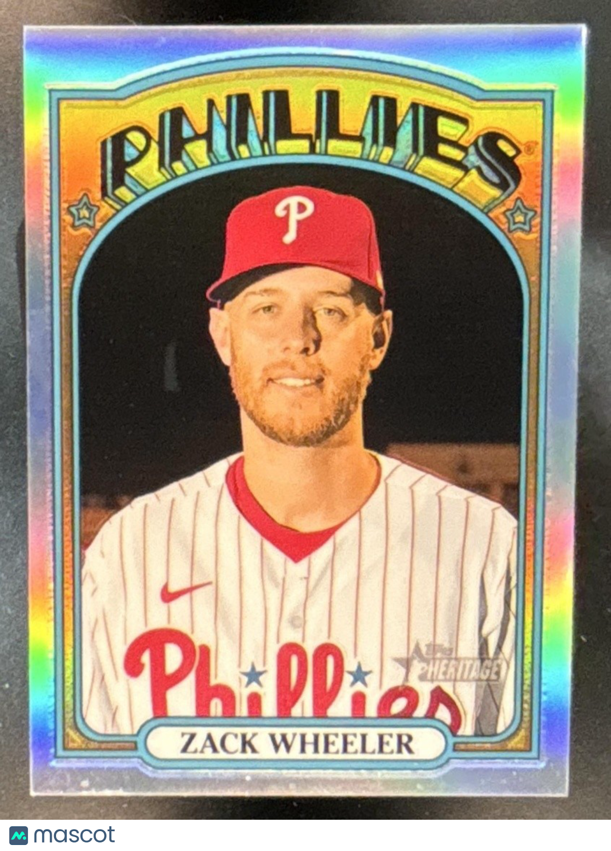 2021 Topps Heritage Zack Wheeler Chrome Refractor /572 #355 Phillies