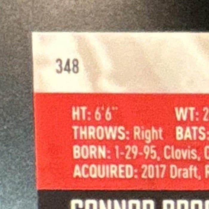 2021 Topps Stadium Club Chrome Connor Brogdon Gold /50 #348 RC Phillies