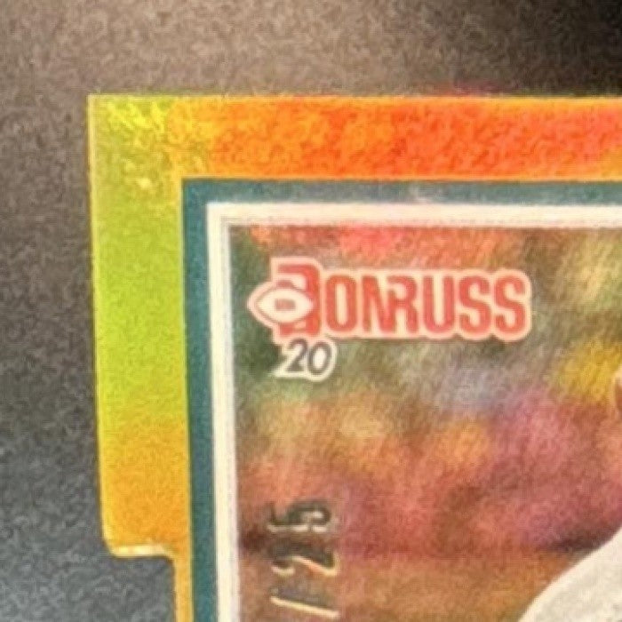 2020 Panini Donruss Carson Wentz Press Proof Die Cut Gold /75 #205b Eagles