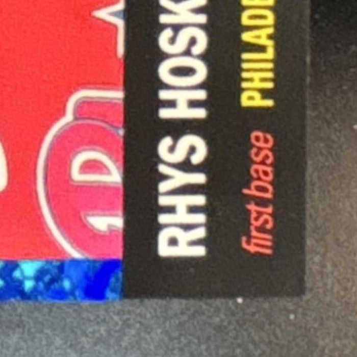 2022 Topps Chrome Platinum Anniversary Rhys Hoskins Blue Mini Diamond /199 #320