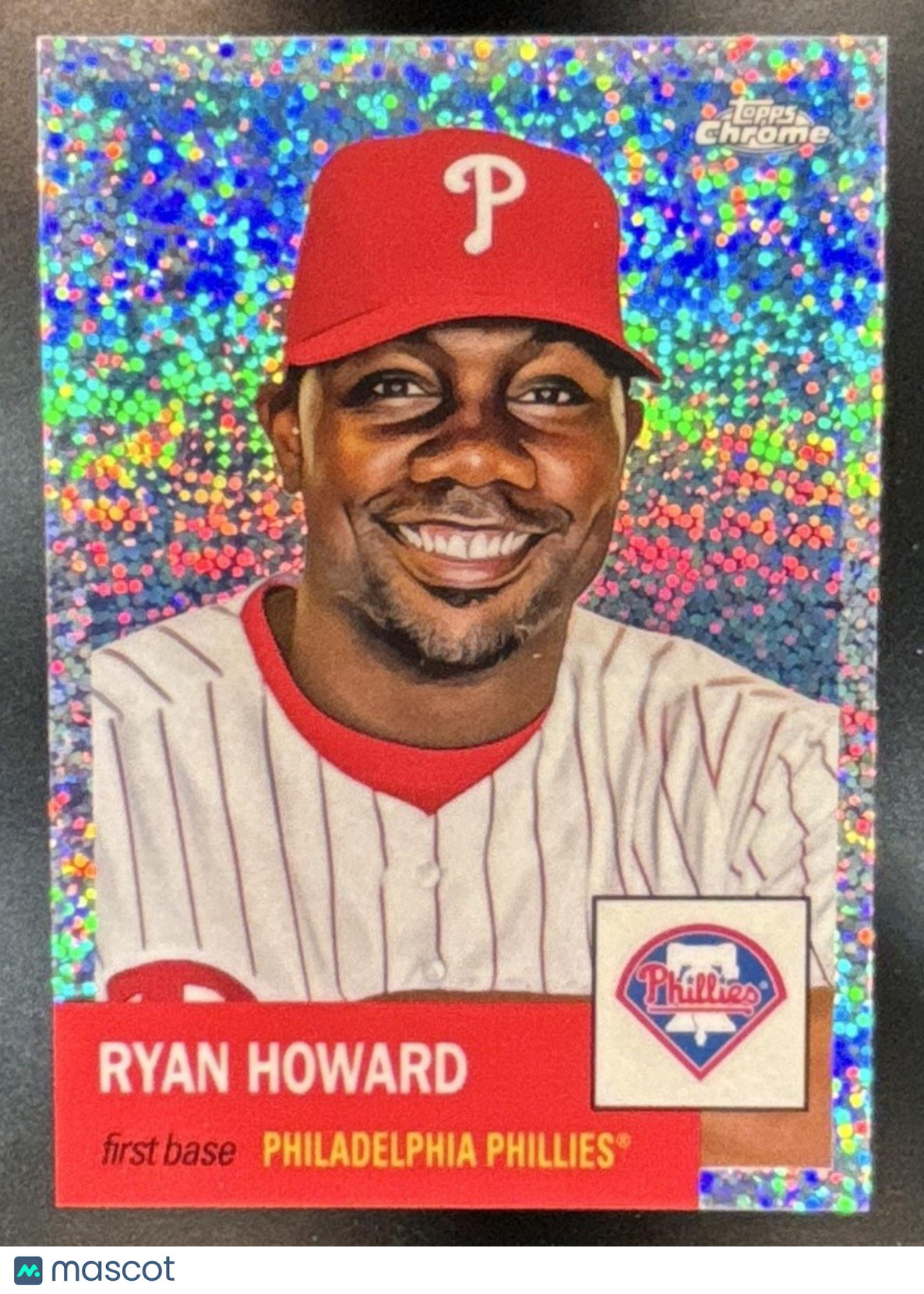 2022 Topps Chrome Platinum Anniversary Ryan Howard Speckle /150 #462 Phillies