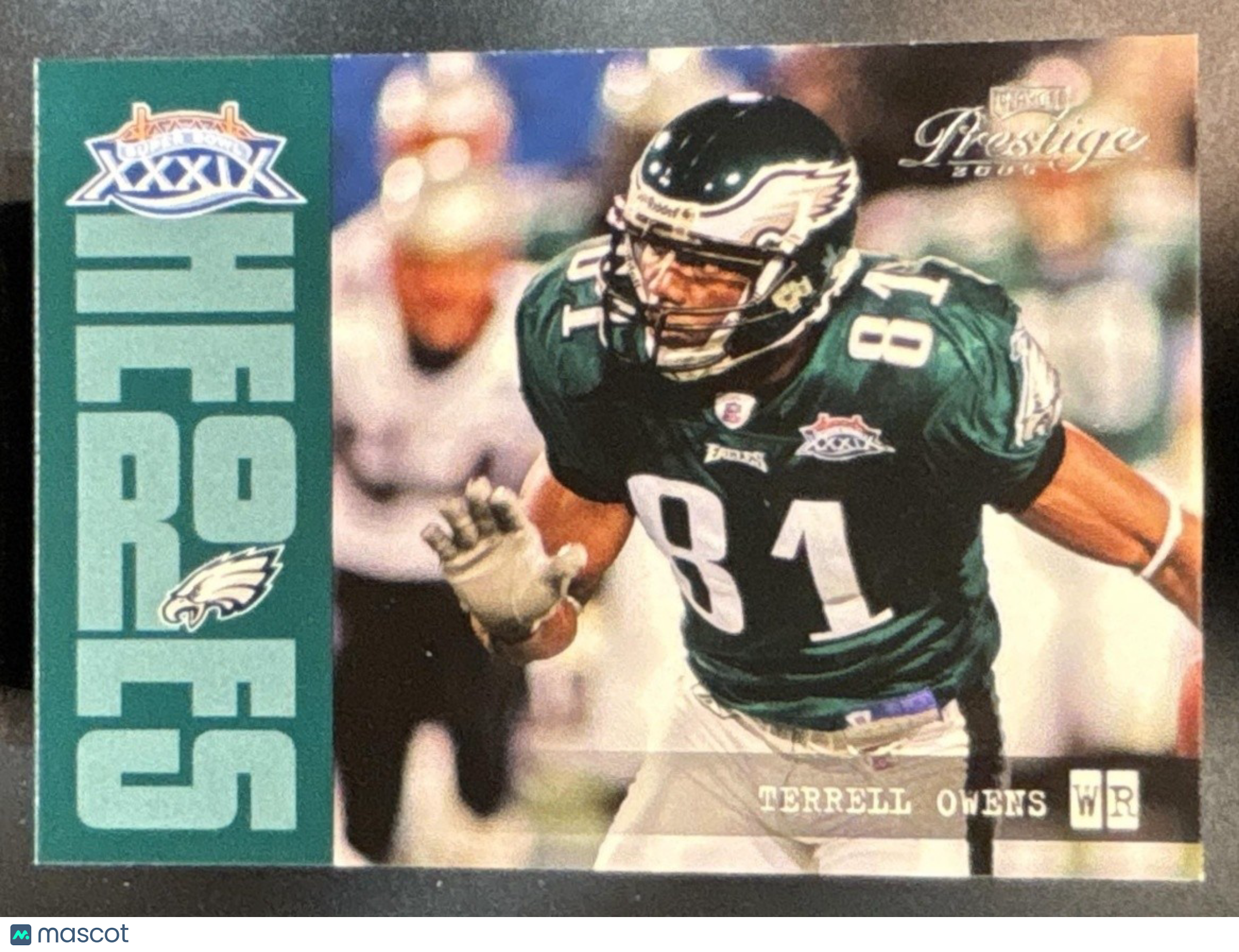 2005 Playoff Prestige Terrell Owens Super Bowl Heroes #SH-10 Eagles