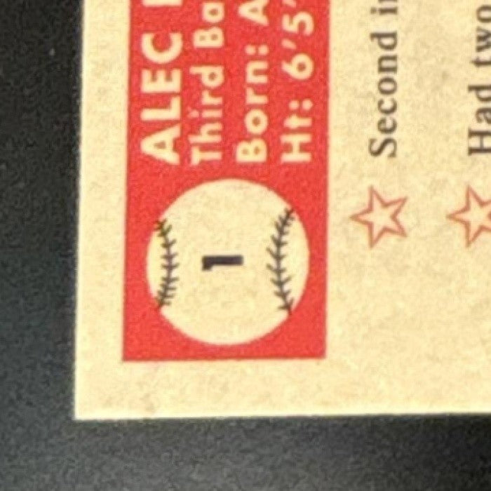 2021 Topps Chrome Platinum Anniversary Alec Bohm Blue Mini Diamond /199 #1 RC