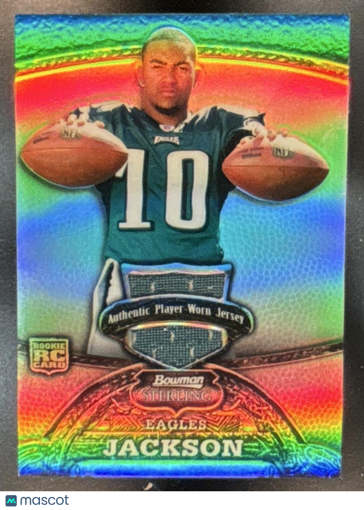 2008 Bowman Sterling DeSean Jackson Jerseys /499 #169 RC Philadelphia Eagles