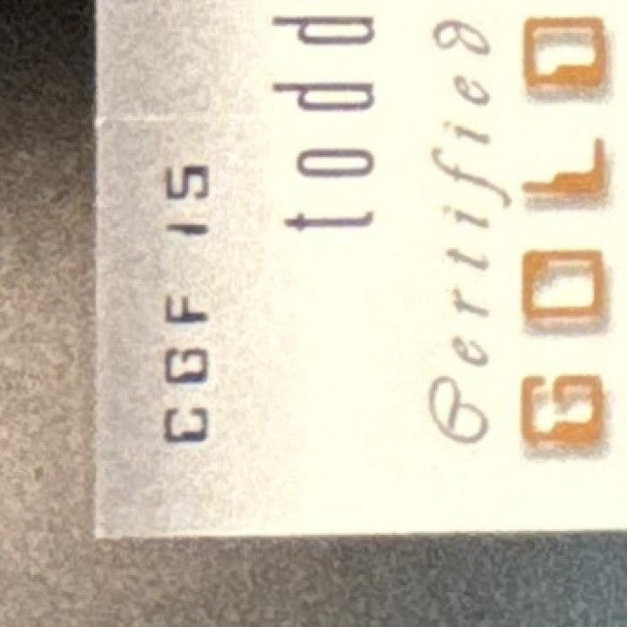 2000 Leaf Certified Todd Pinkston Gold Future #CGF 15 RC Philadelphia Eagles