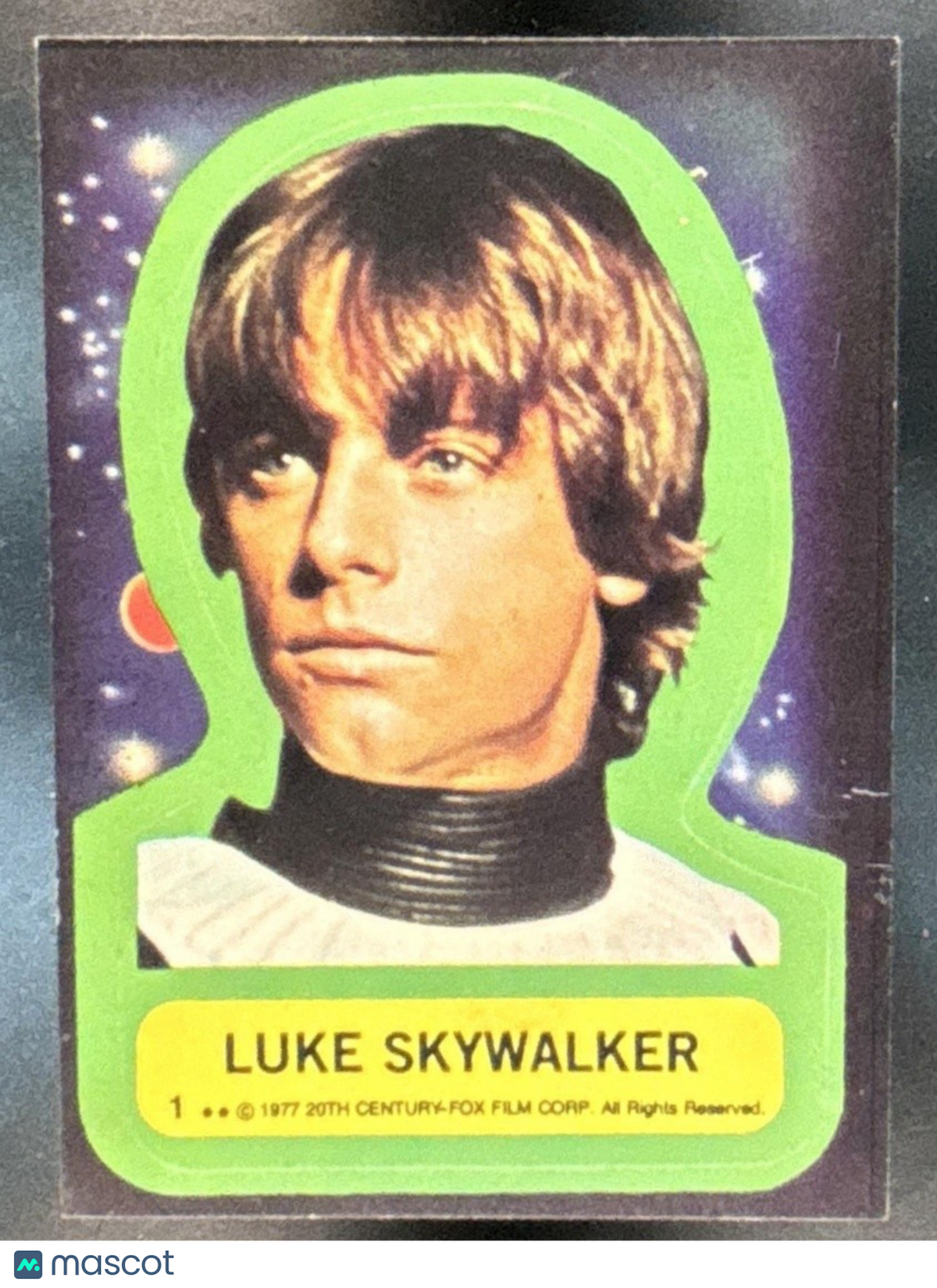 1977 Topps Star War Luke Skywalker Stickers #1