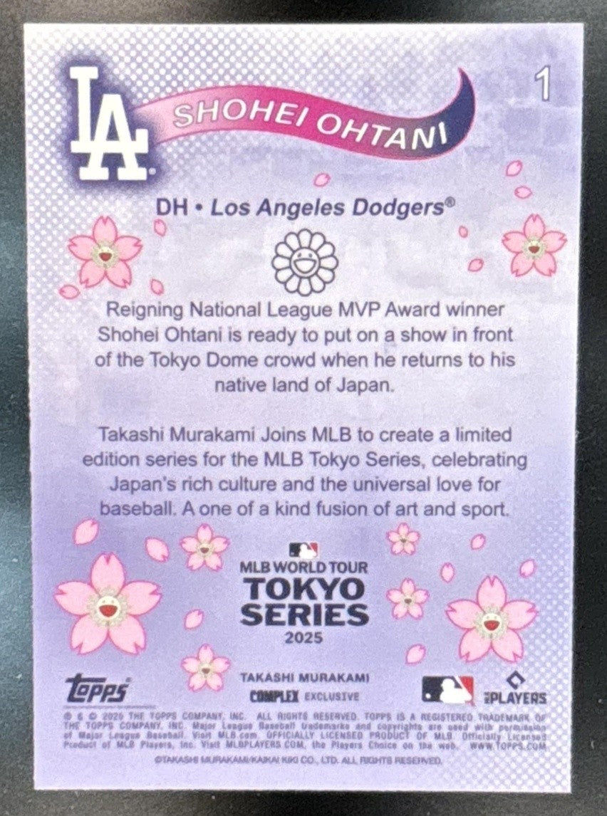 2025 Topps MLB World Tour Tokyo Series Takashi Murakami Shohei Ohtani #1 Dodgers