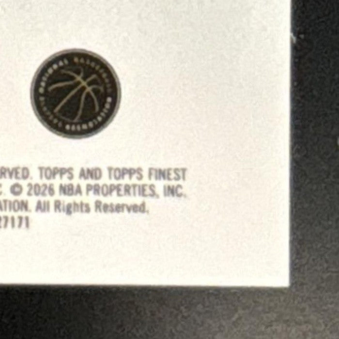 2025-26 Topps Finest Ausar Thompson Common Gold Geometric /50 Detroit Pistons