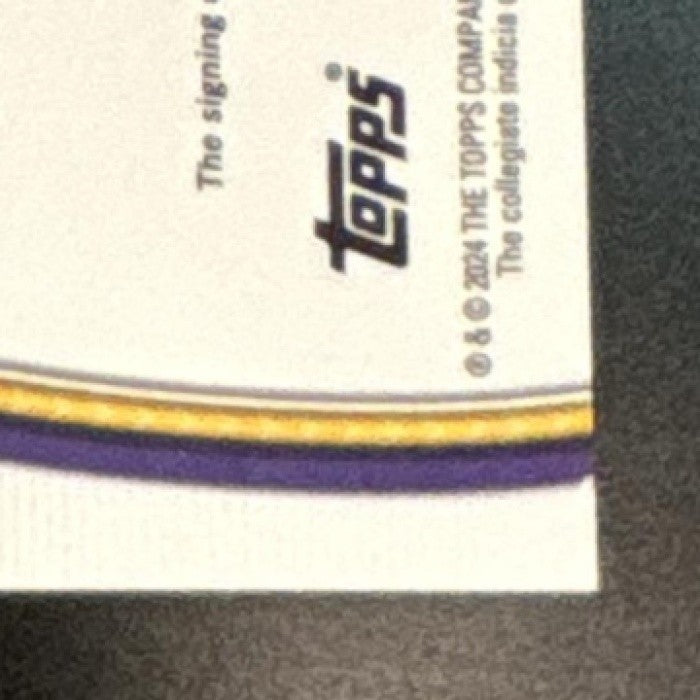 2024 Bowman Chrome University Mason Taylor Prospect Auto Fuchsia /150 LSU Tigers