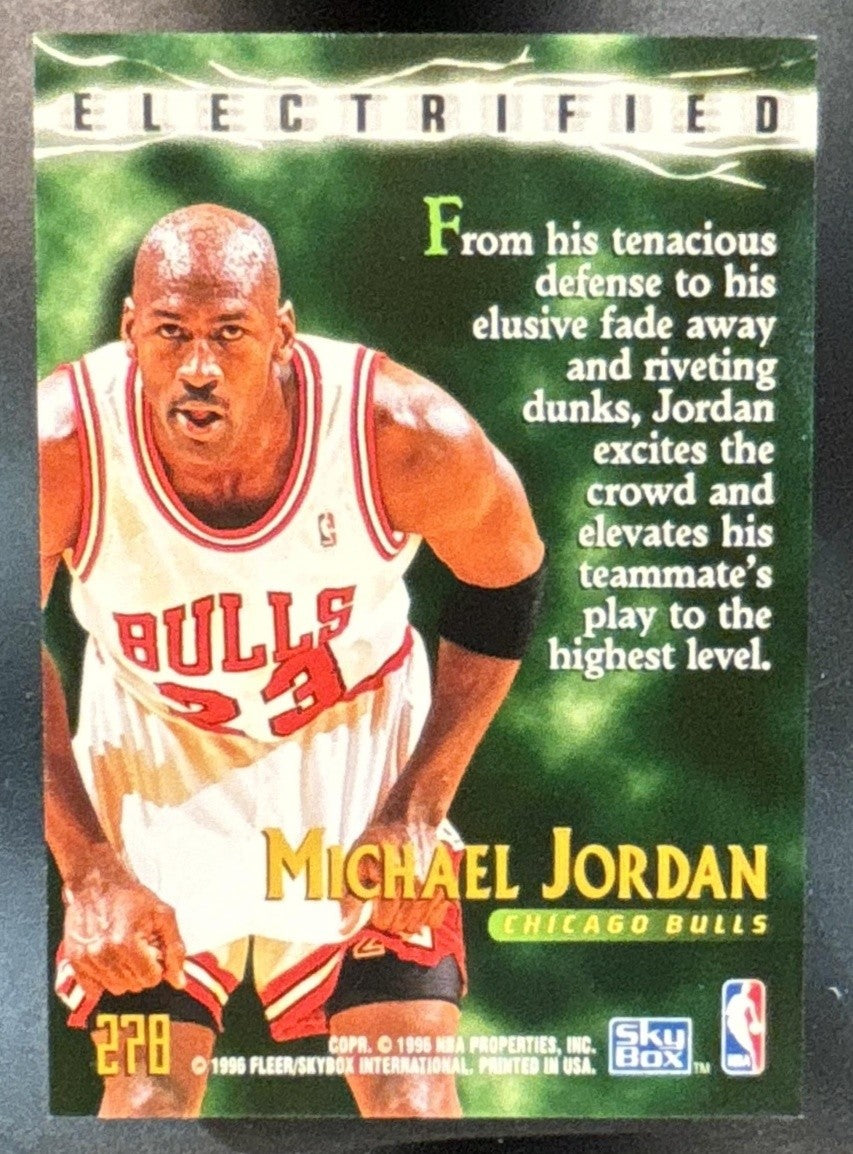 1995-96 Skybox Premium Michael Jordan #278 Electrified Chicago Bulls