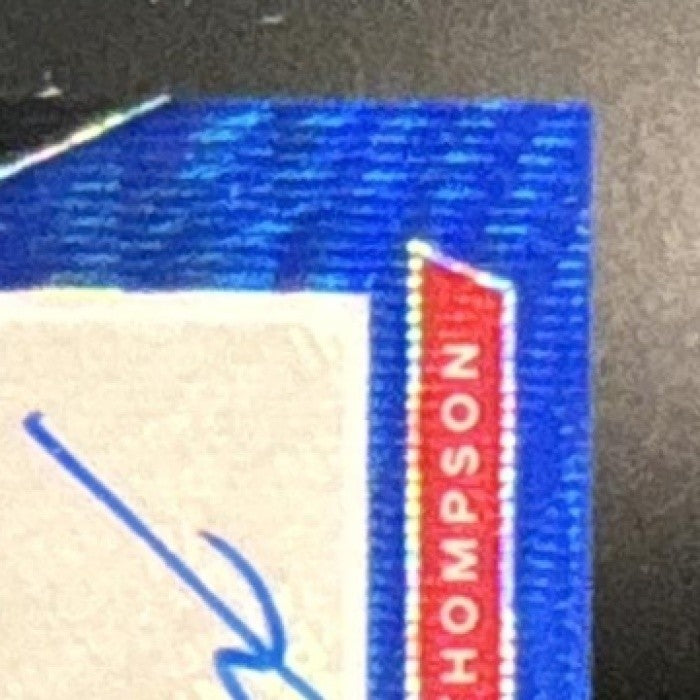 2023-24 Prizm Ausar Thompson Rookie Signatures Blue Wave Auto RC Pistons