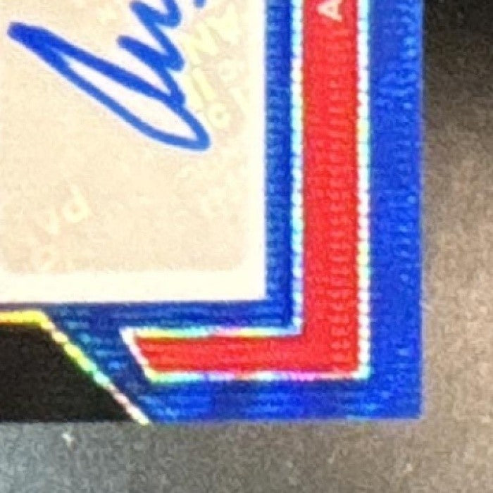 2023-24 Prizm Ausar Thompson Rookie Signatures Blue Wave Auto RC Pistons