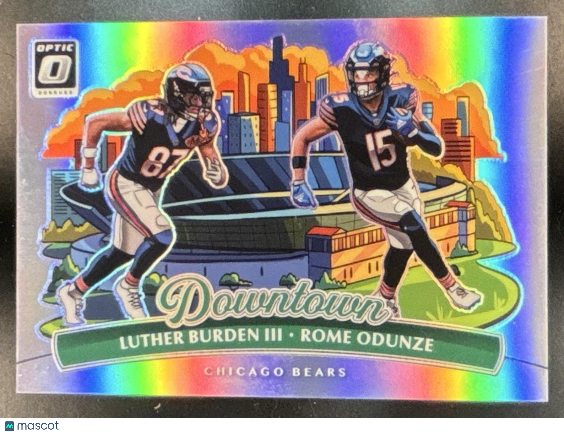 2025 Donruss Optic Luther Burden III Rome Odunze Downtown Duos #10 RC Bears