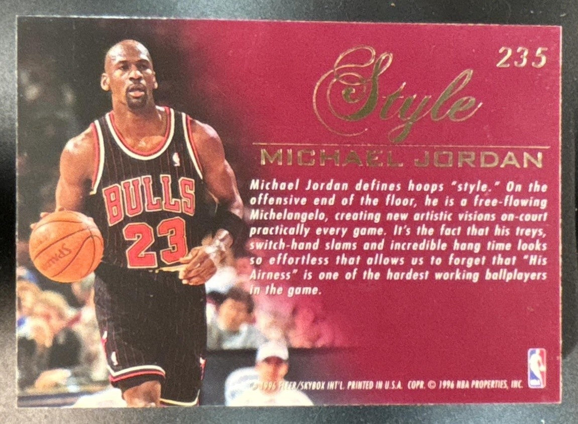 1995-96 Fleer Flair Michael Jordan #235 Chicago Bulls