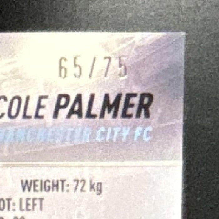 2021 Topps Stadium Club Chrome UEFA Champions League Cole Palmer Auto Blue /75