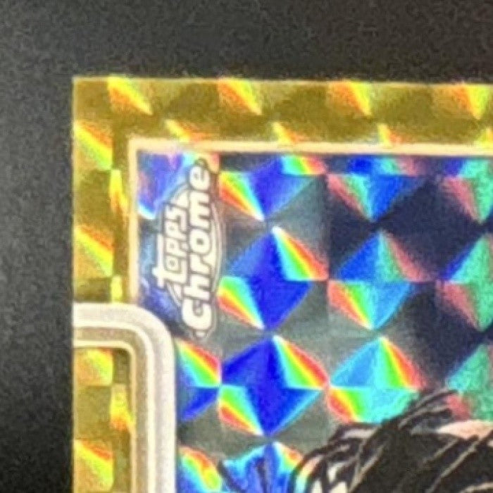 2025 Topps Chrome Alvin Kamara Auto Gold Geometric /50 #BA-AK New Orleans Saints