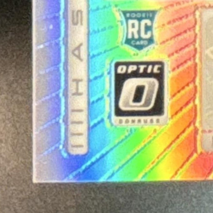 2025 Donruss Optic Travis Hunter Hash Mark Auto Holo Prizm RC Jaguars