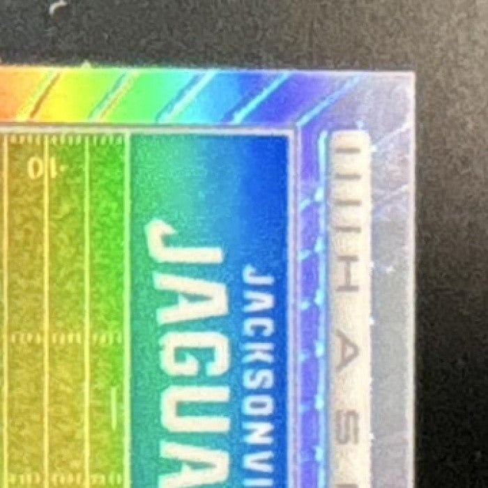 2025 Donruss Optic Travis Hunter Hash Mark Auto Holo Prizm RC Jaguars