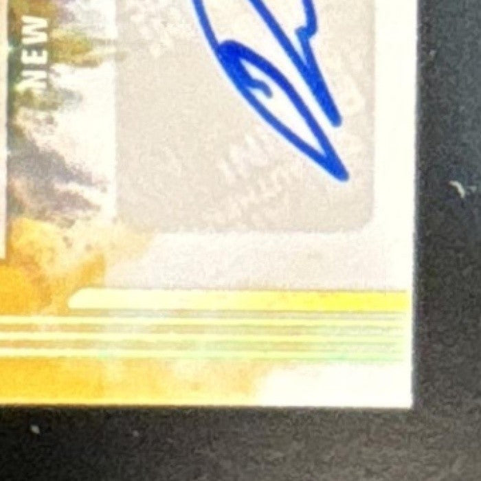 2021 Panini Origins Rhamondre Stevenson Gold Patch Auto /10 #185 MEM RC Patriots