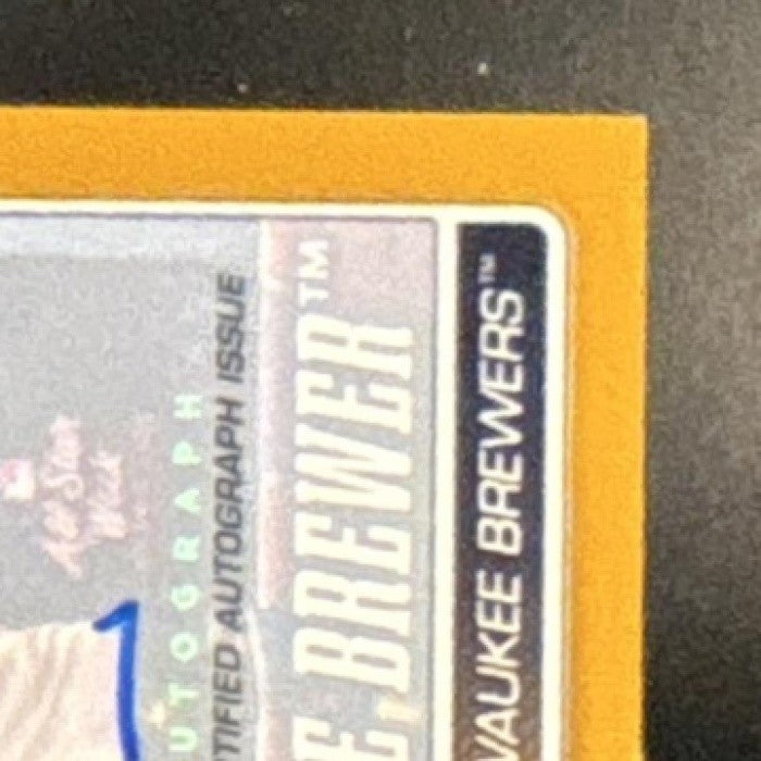 2026 Topps Series 1 Bernie Brewer Mascots Auto Gold /50 #M-5 Milwaukee Brewers