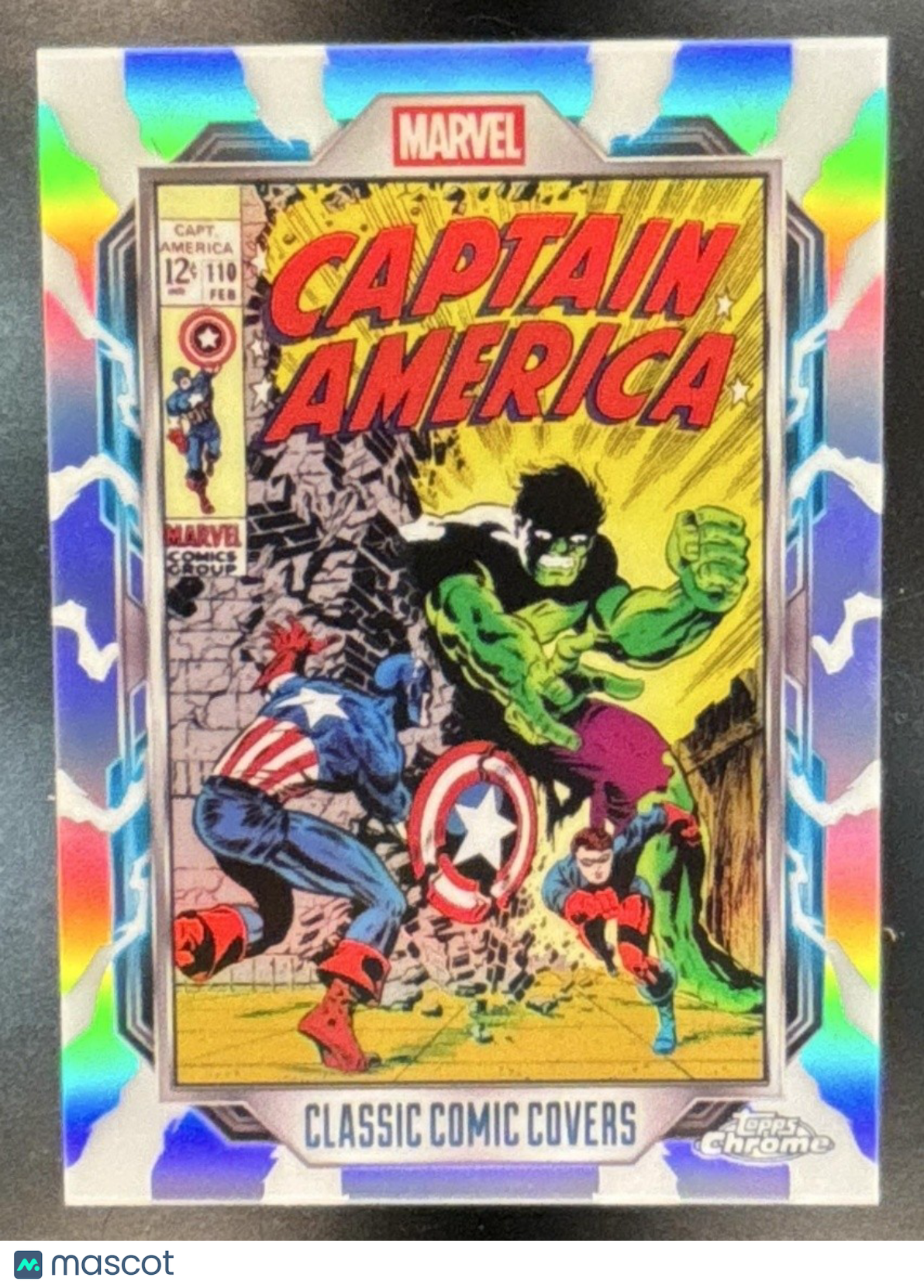2026 Topps Chrome Marvel Comics Captain America Classic Comic Book Covers