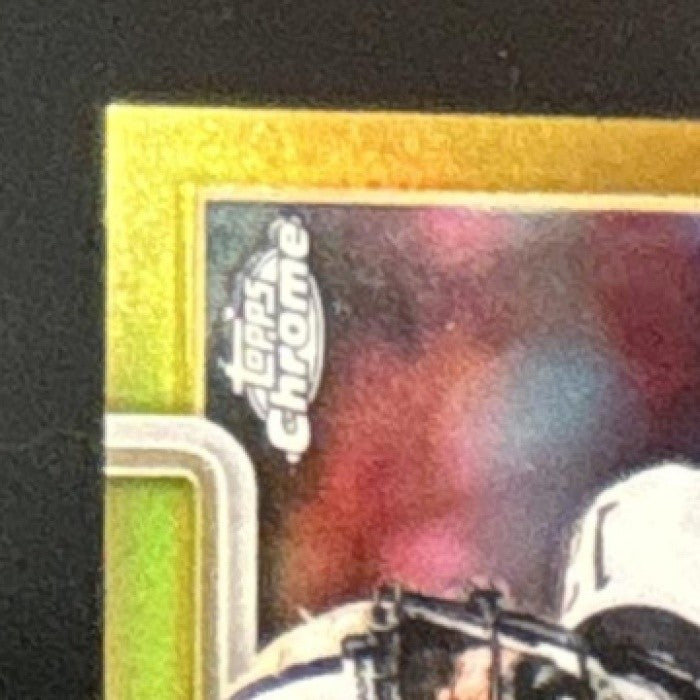 2025 Topps Chrome Chris Olave Auto Gold Refractor 1/50 #BA-CO New Orleans Saints
