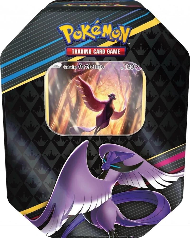 Crown Zenith Tin [Galarian Articuno] Crown Zenith (CRZ)  4 Pokemon Booster Packs