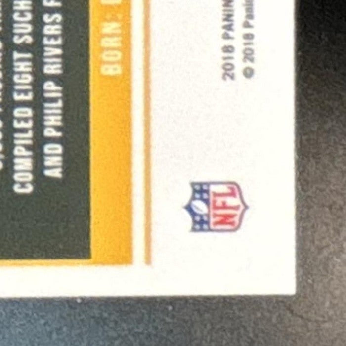 2018 Donruss Optic Aaron Rodgers White Sparkle Prizm SSP #37 Green Bay Packers