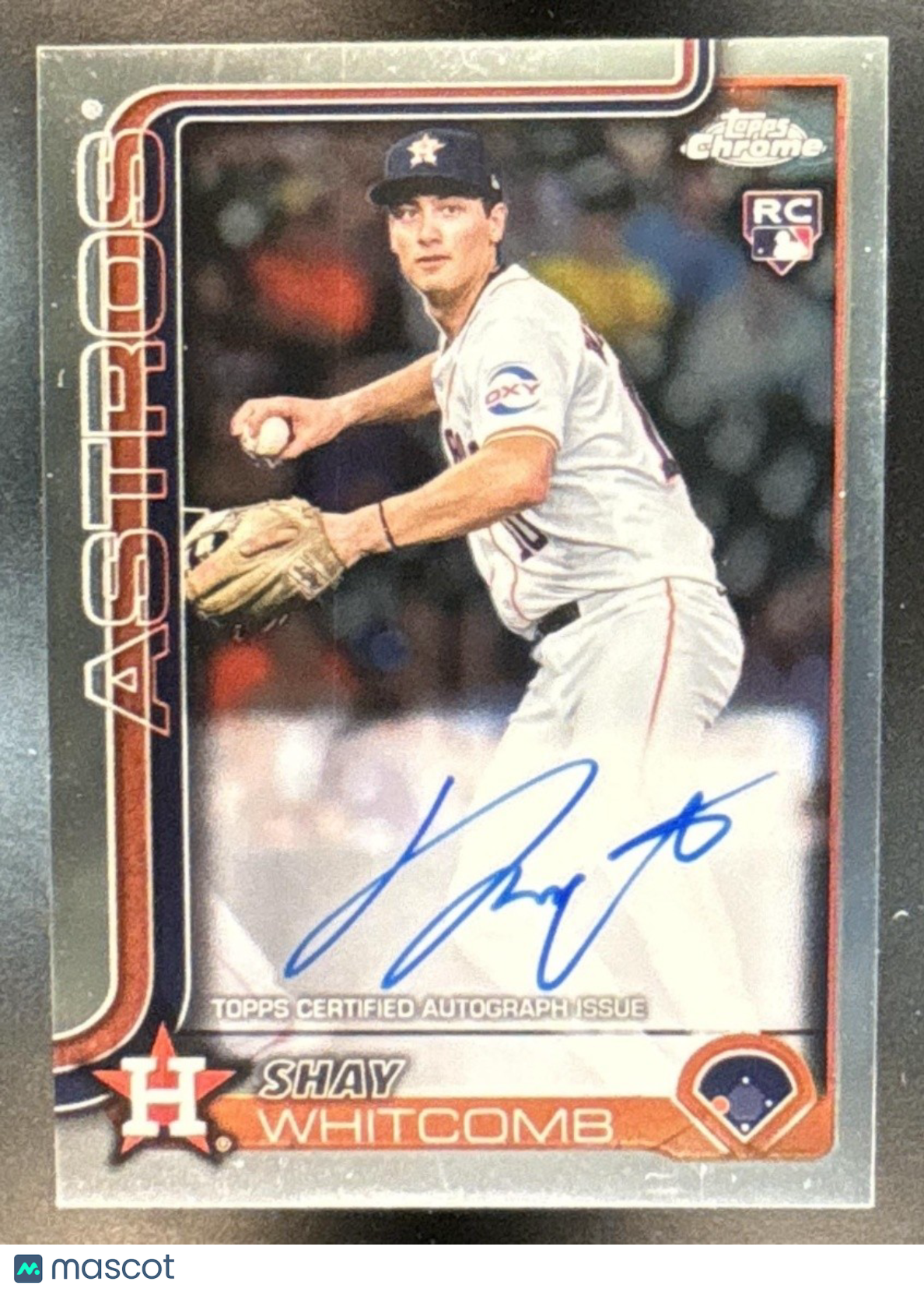 2025 Topps Chrome Shay Whitcomb Rookie Auto #RA-SW RC Houston Astros