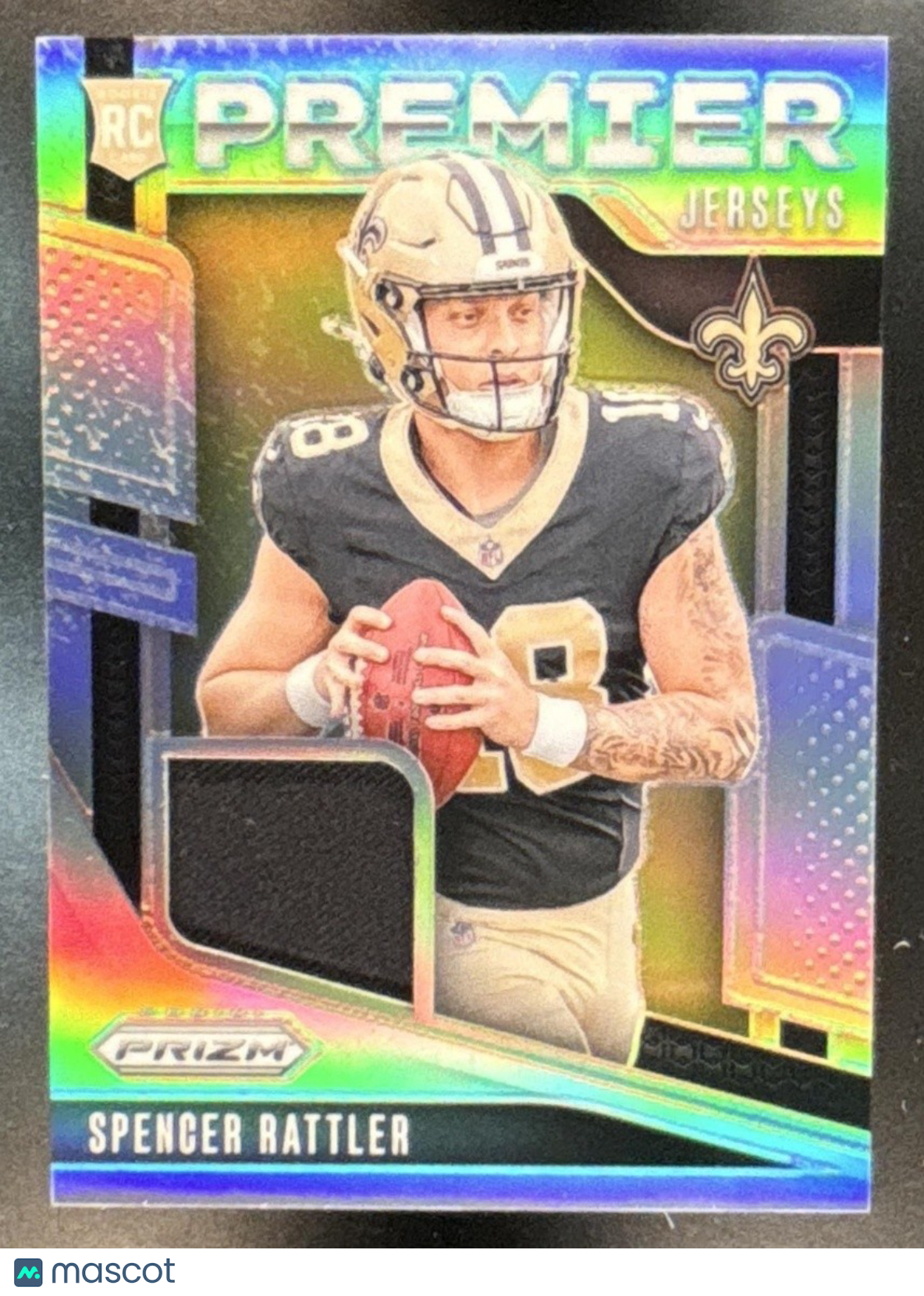 2024 Panini Prizm Spencer Rattler Premier Jerseys MEM RC New Orleans Saints