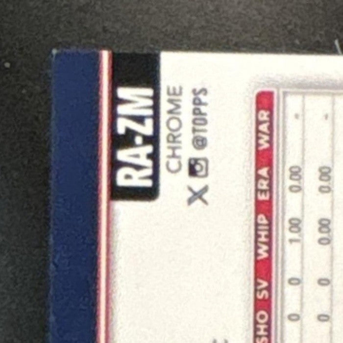 2025 Topps Chrome Zebby Matthews Rookie Auto #RA-ZM RC Minnesota Twins