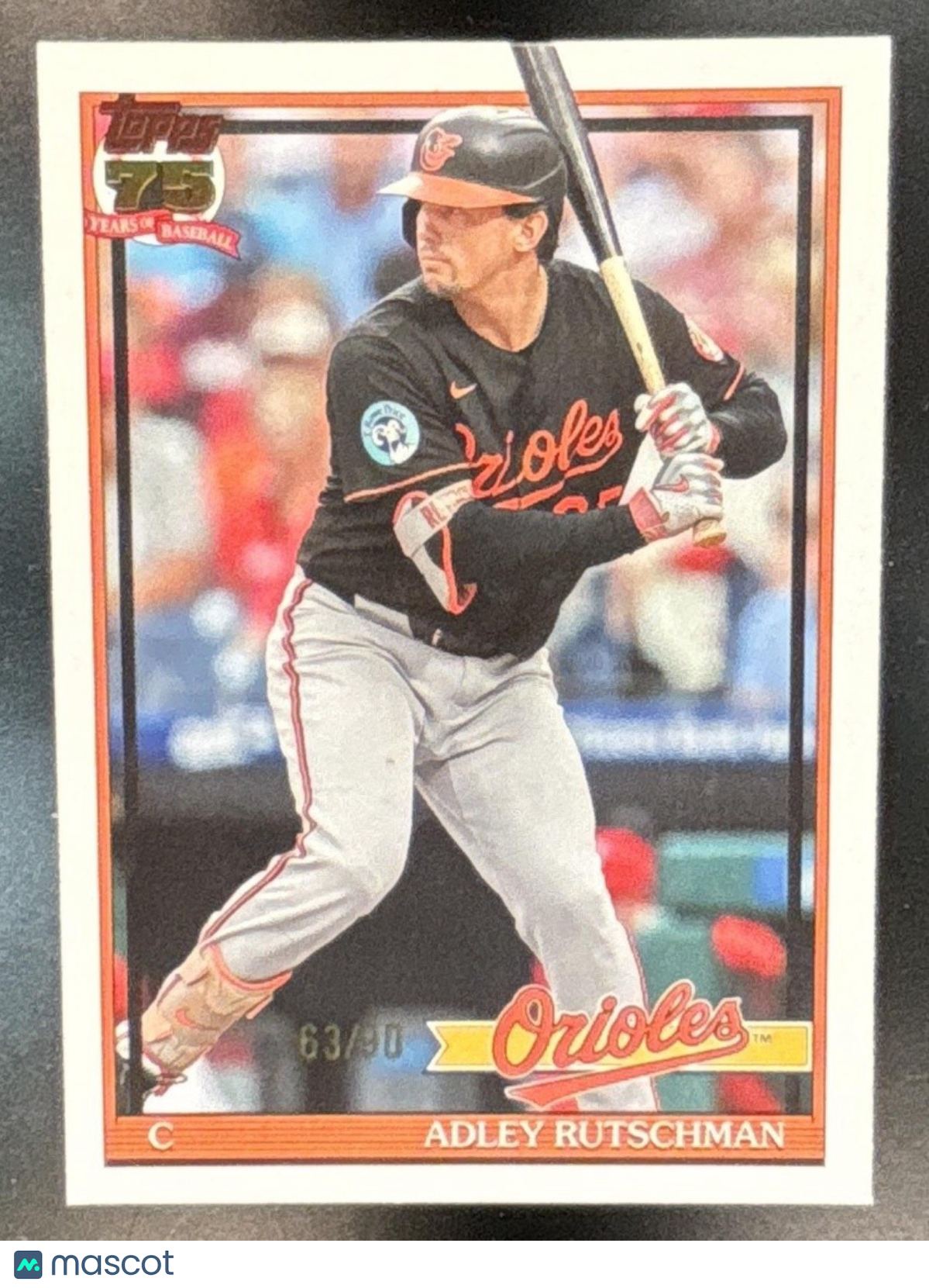 2026 Topps Series 2 Adley Rutschman 1991 /90 #91B2-42 Baltimore Orioles