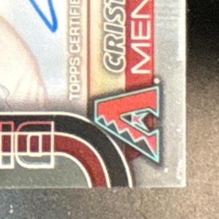 2025 Topps Chrome Cristian Mena Rookie Auto #RA-CME RC Arizona Diamondbacks