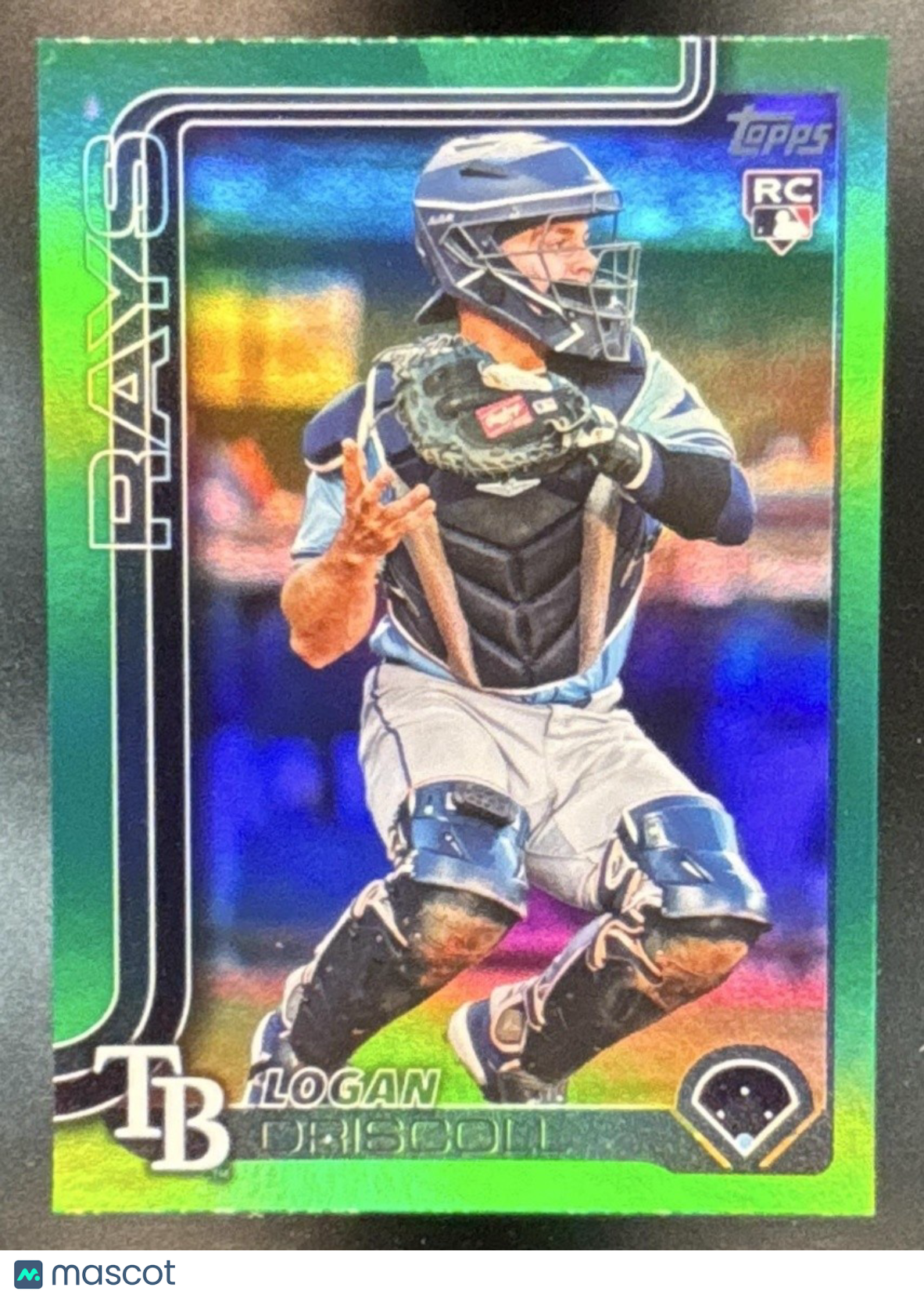 2025 Topps Logan Driscoll Green /99 #404 RC Tampa Bay Rays