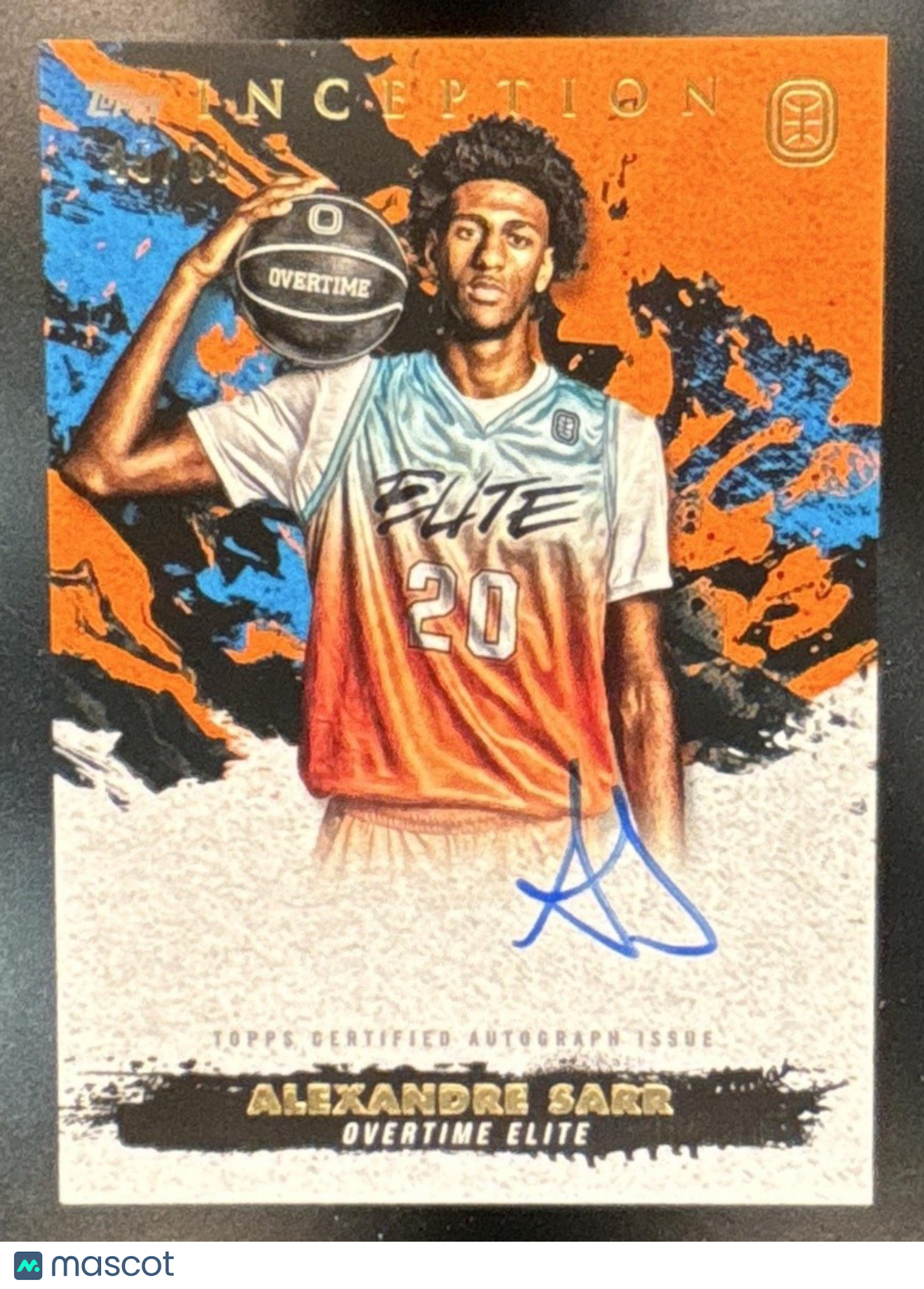 2021-22 Topps Inception Alexandre Sarr Auto Orange /50 #IA-AS