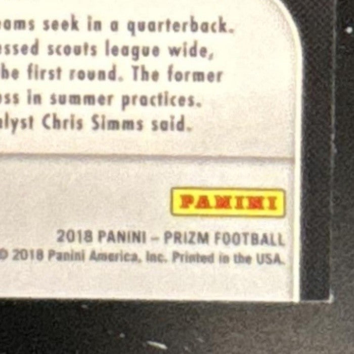 2018 Panini Prizm Josh Allen Rookie Introduction Green #RI-5 RC Buffalo Bills