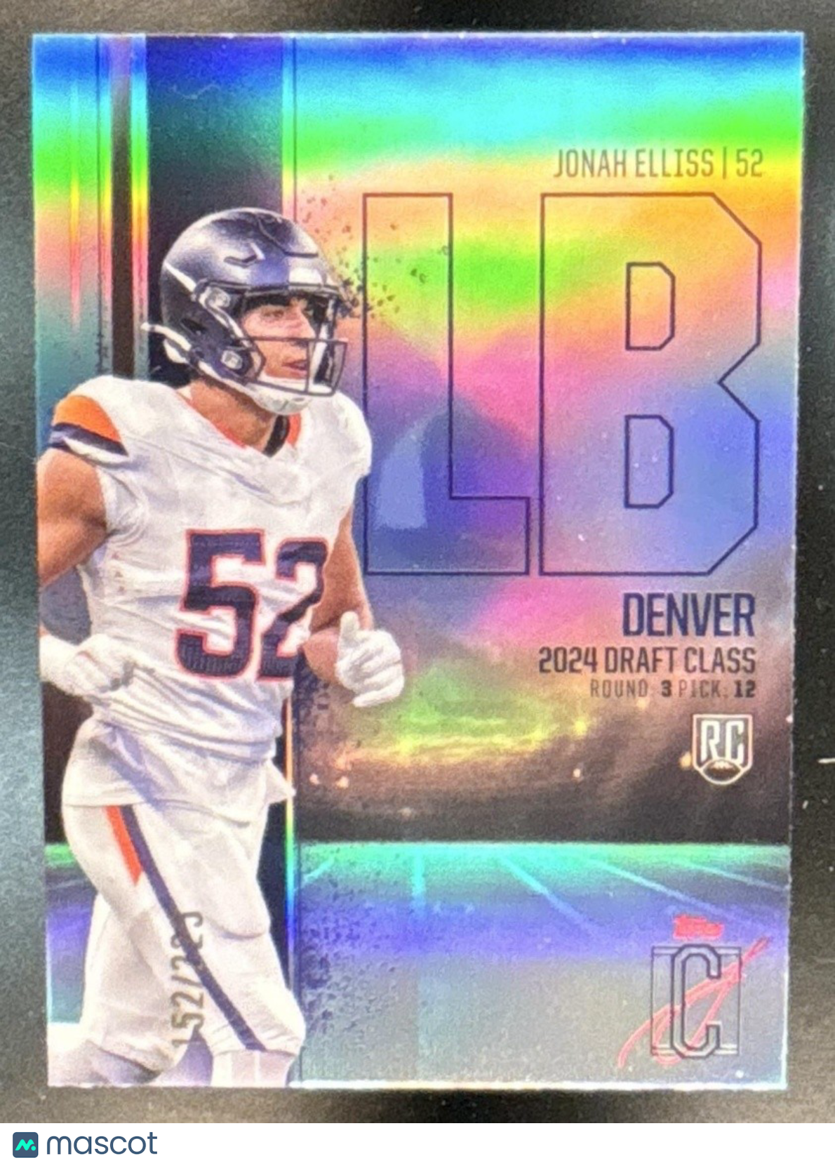 2024 Topps Signature Class Jonah Elliss Rookie Chrome Variations RC Broncos