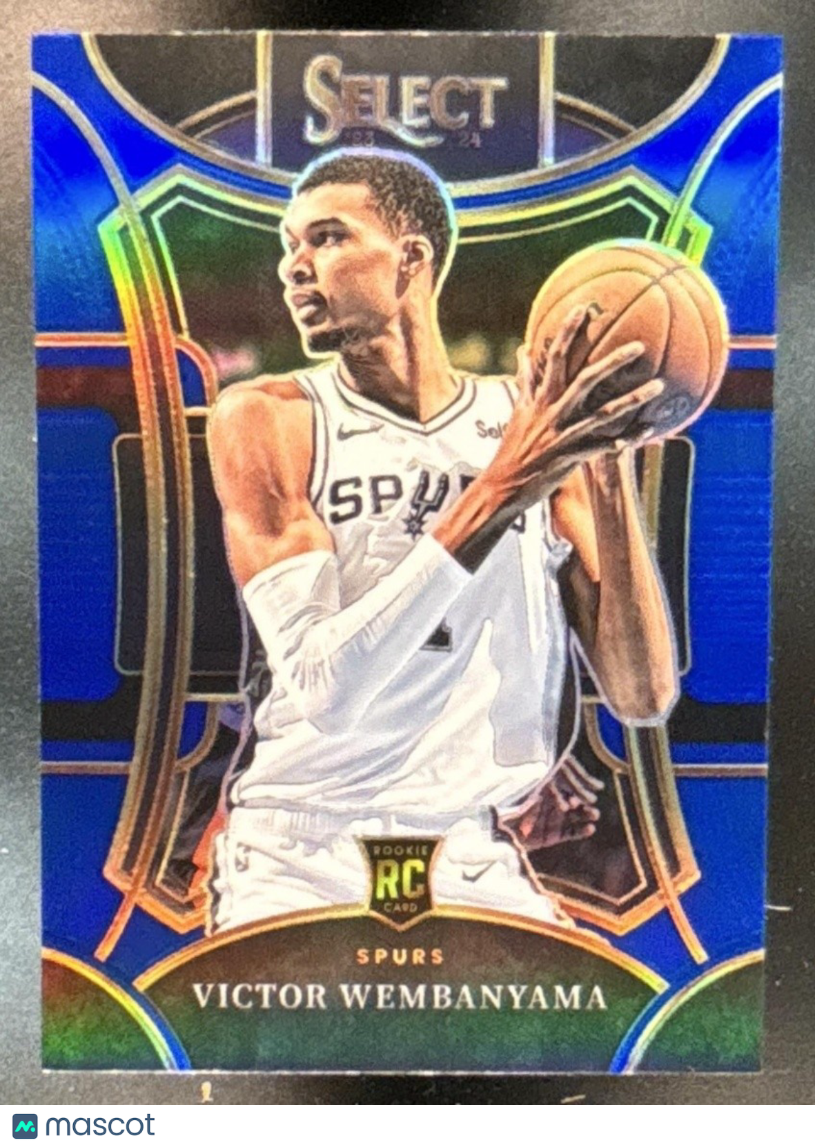 2023-24 Panini Select Victor Wembanyama Blue Prizm #311 RC Mezzanine Spurs