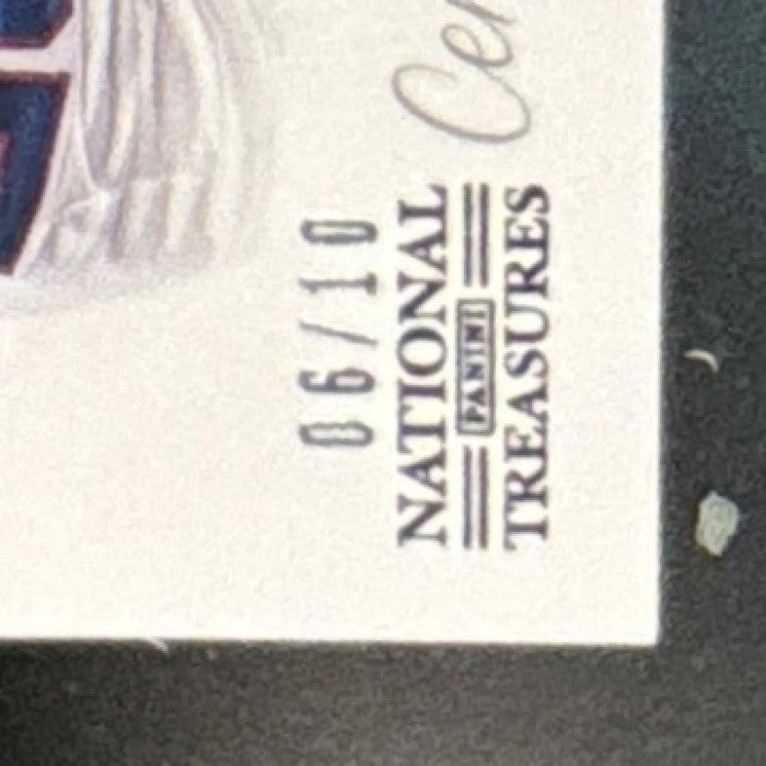 2014 National Treasures C.J. Spiller Materials Signatures Silver /10 Auto Bills