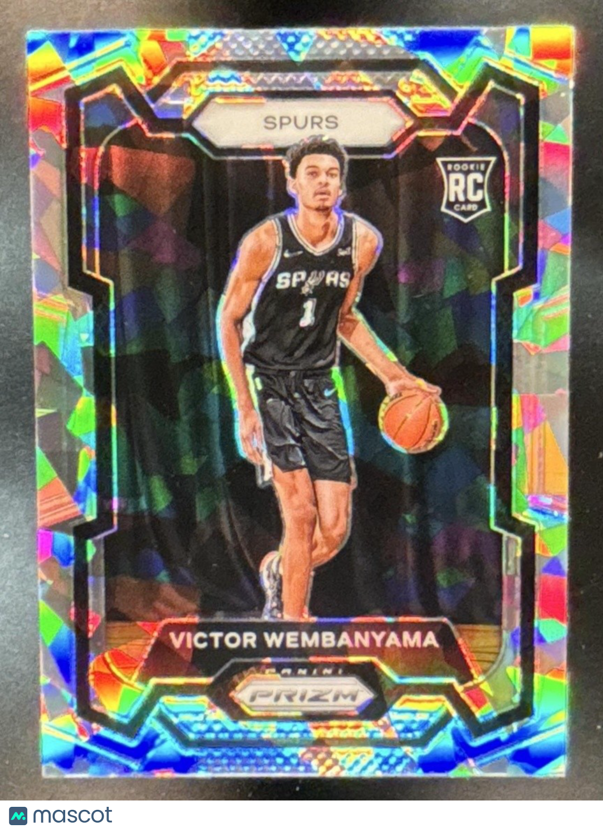 2023-24 Panini Prizm Victor Wembanyama Prizms Ice #136 RC San Antonio Spurs