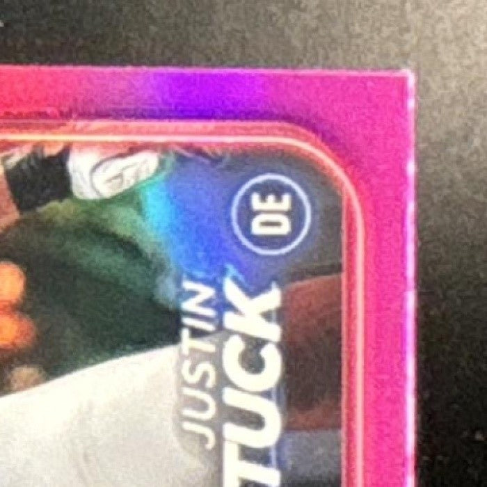 2024 Topps Chrome Justin Tuck Magenta Refractor /399 #142 New York Giants
