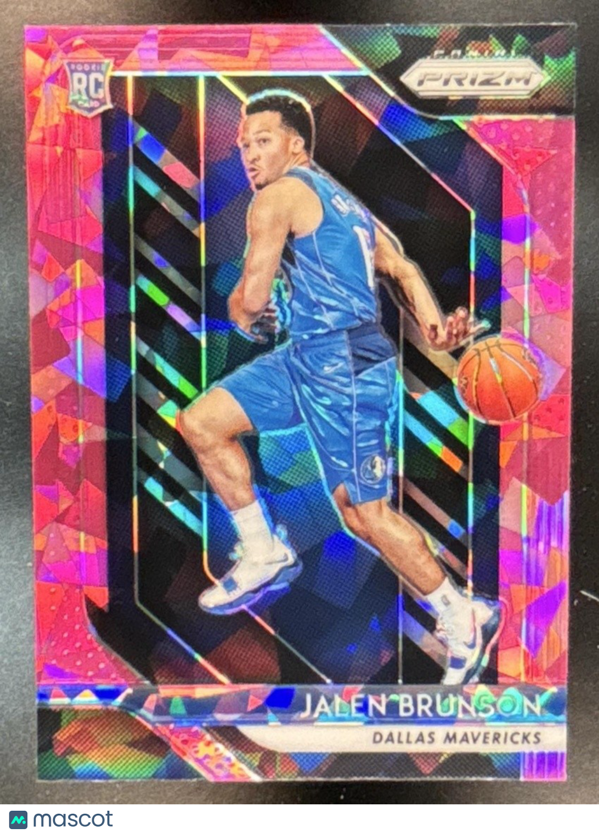 2018-19 Panini Prizm Jalen Brunson Prizms Pink Ice #250 RC Dallas Mavericks