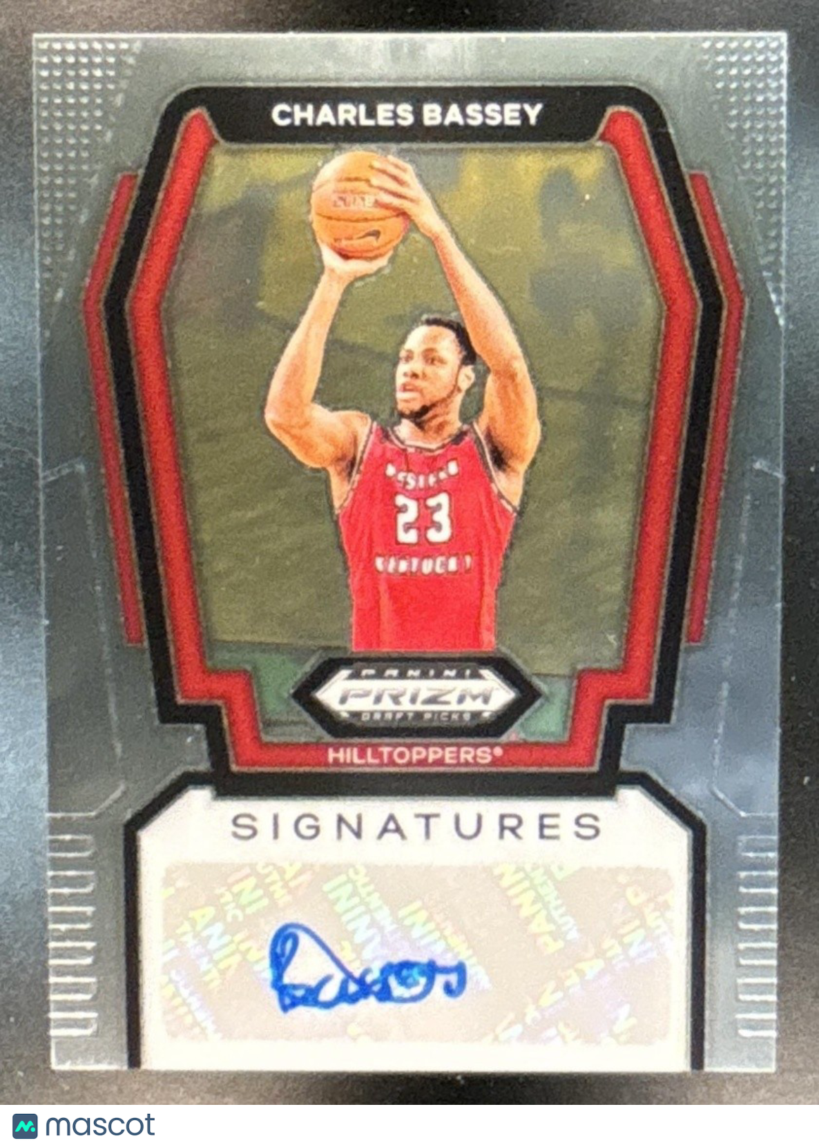 2024 Panini Prizm Draft Picks Collegiate Charles Bassey Signatures #S-CBS Auto