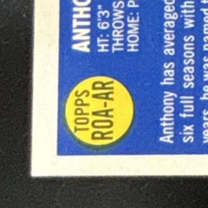 2019 Topps Heritage Anthony Rizzo Real One High Number Auto #ROA-AR Chicago Cubs