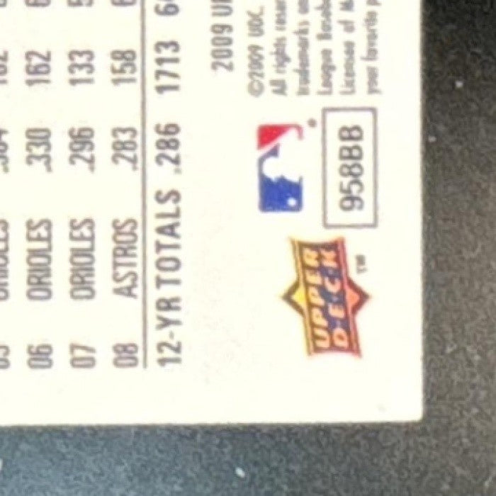 2009 Upper Deck Miguel Tejada Gold /99 #157 Houston Astros