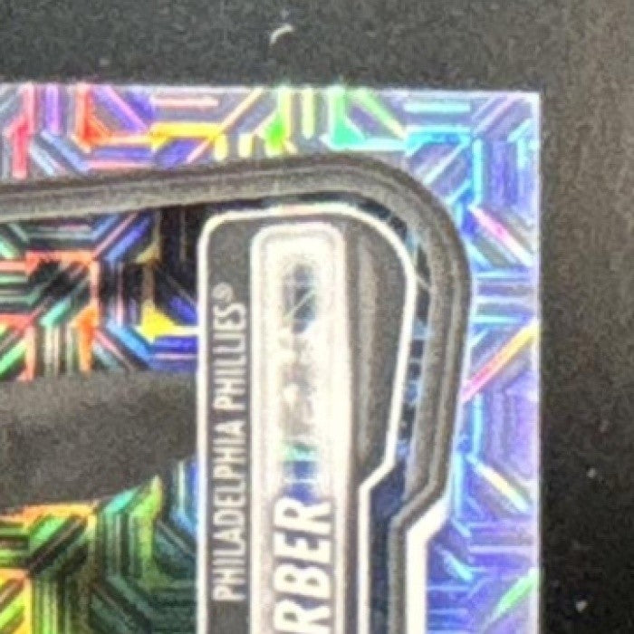 2026 Bowman Mega Box Kyle Schwarber Chrome Black & White Mojo Refractor 2/15 #20