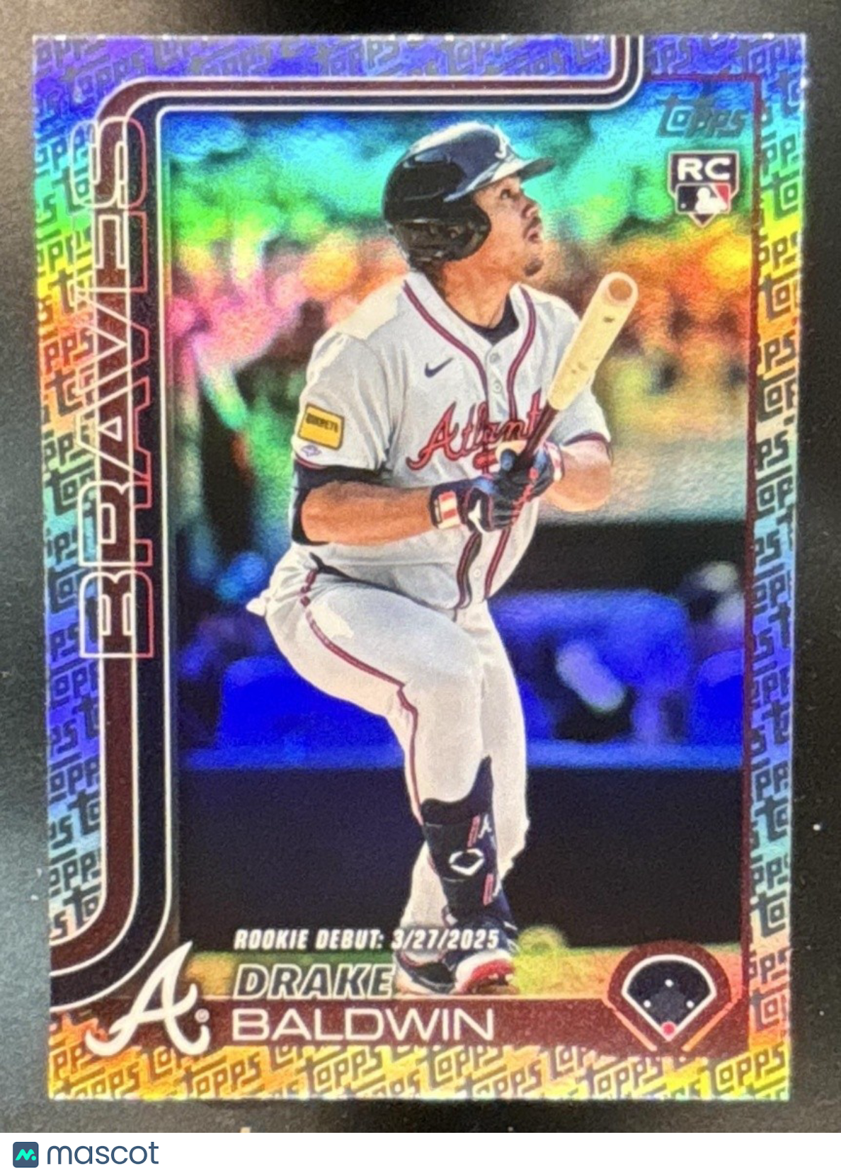 2025 Topps Update Drake Baldwin Foil Pattern #US113 RC Rookie Debut Braves